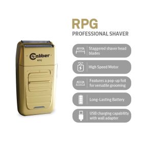 Caliber RPG Professional Shaver with Powerful Rotary Motor & Lithium Ion Battery