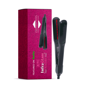 InfraGlam Hair Illuminator Iron (Color: BLACK)