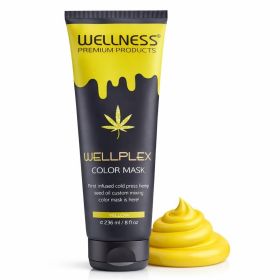 Wellplex Chemical Free Vivid Color Masks (Color: Yellow)
