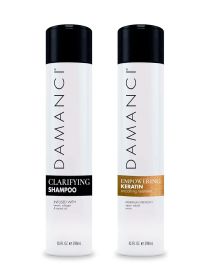 DAMANCI Keratin Recovery Kit, Brazilian Smoothing Treatment, Hair Restoration Kit with Stem Cells to Smooth Hair, Control Frizz and Reduce Volume (size: 10 Oz)